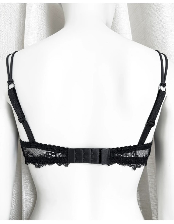 Soutien-gorge push-up Black Rose Precious – Pink Edition