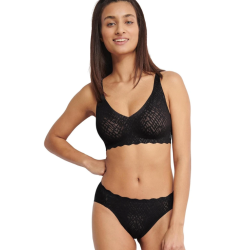 Soutien-gorge bralette noir – Sloggi Zero Feel Bliss (S–XL +) | Félicià Intima