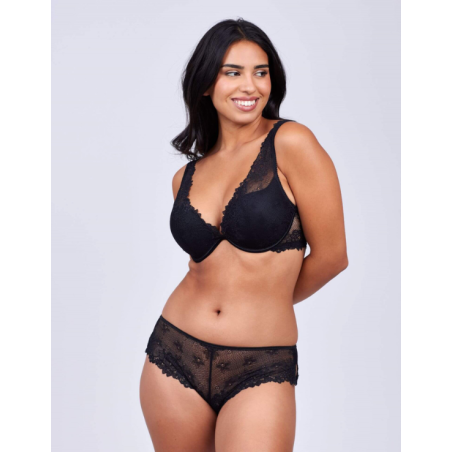 Hipster Dahalia noir – Dentelle & confort | Valege | Félicià Intima
