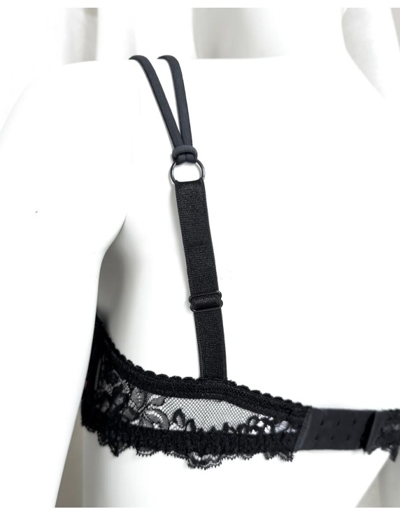 Soutien-gorge push-up Black Rose Precious – Pink Edition