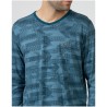 Pyjama long coton imprimé bleu – Massana Pyjama long coton imprimé bleu – Massana