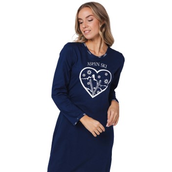 Liquette Aspen Ski bleu à cœurs – Pastunette