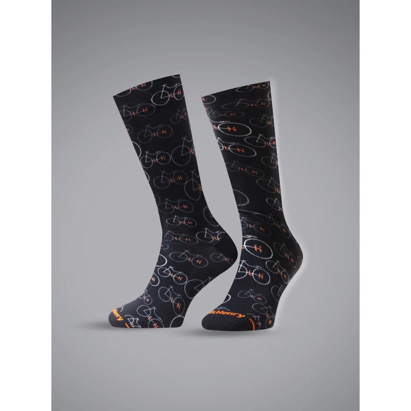 Chaussettes Bikes vélo noir – Loïc Henry