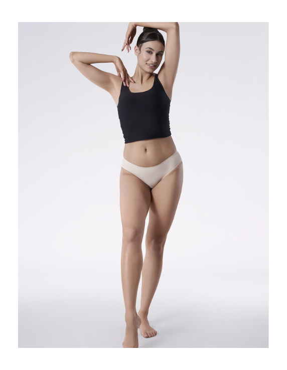 Culotte brésilienne Joy Brasil – tulle décoratif invisible – chair