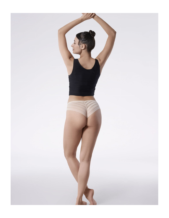 Culotte brésilienne Joy Brasil – tulle décoratif invisible – chair