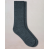 Duo Chaussettes Laine Mérinos Intérieur Coton – Bleuforêt