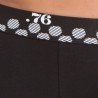 Boxer homme noir et blanc coton bio stretch – imprimé pois