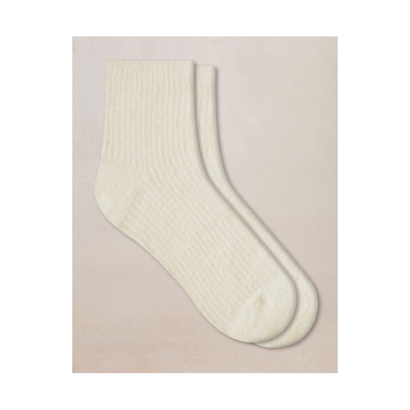 Chaussettes courtes laine alpaga – Femme – Bleuforêt