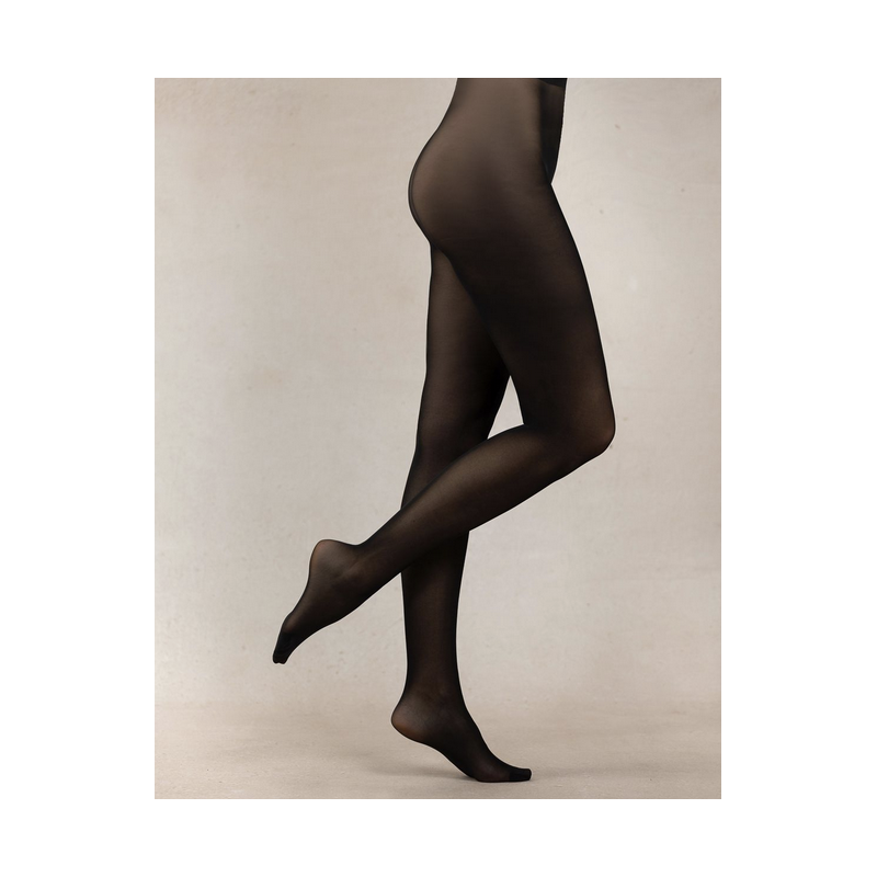 Collant semi‑opaque 30D Excellence – Bleuforêt