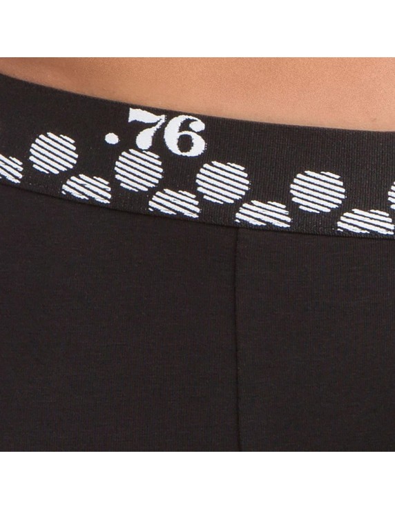 Slip homme B&W coton bio imprimé noir et blanc