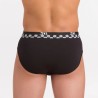 Slip homme B&W coton bio imprimé noir et blanc