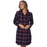 Liquette / chemise de nuit Aspen Ski – Bleu à carreaux – Rebelle
