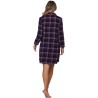 Liquette / chemise de nuit Aspen Ski – Bleu à carreaux – Rebelle