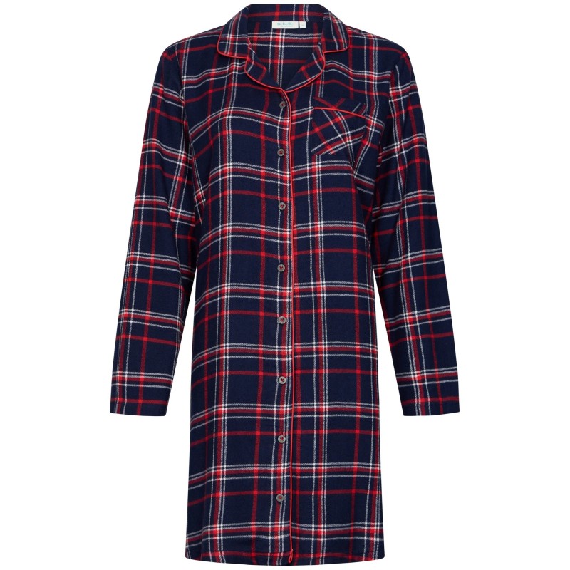 Liquette / chemise de nuit Aspen Ski – Bleu à carreaux – Rebelle