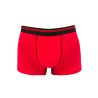 Boxer homme rouge flamme coton bio