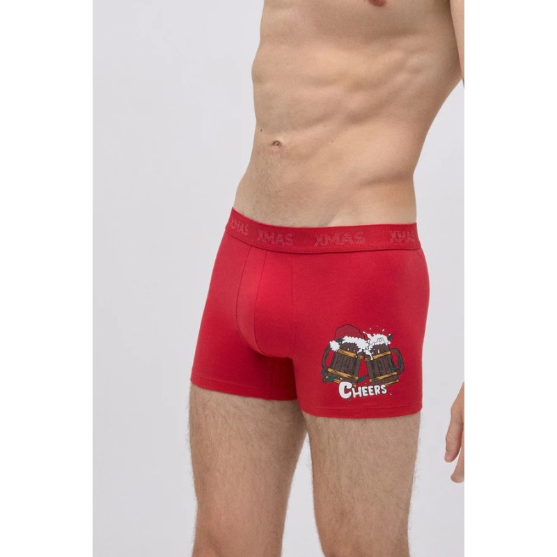 Boxer homme imprimé Noël « Cheers »