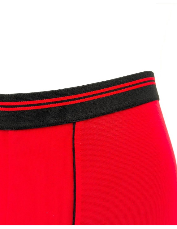 Boxer homme rouge flamme coton bio