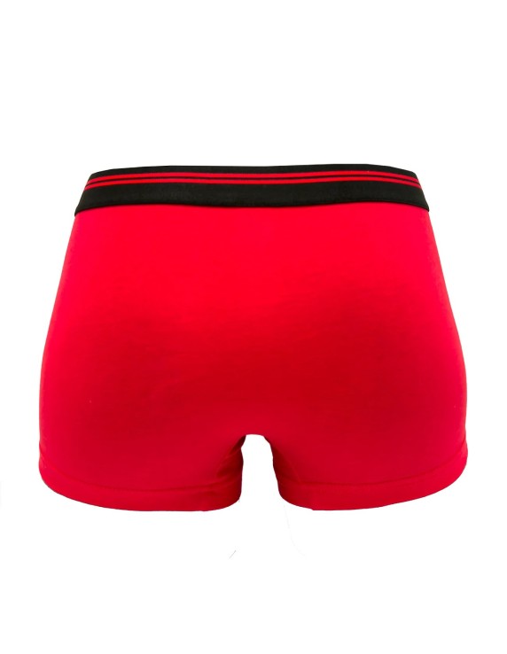 Boxer homme rouge flamme coton bio