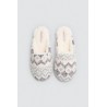 CHAUSSONS GRIS-ROSE