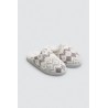 CHAUSSONS GRIS-ROSE