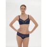 Shorty Simone Pérèle CARESSE - Couleur Encre Dentelle et Maille
