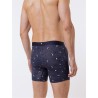 Boxer Loïc Henry MOONLIGHT - Lyocell Coton Voûte Céleste Étoilée Bleu