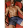 Boxer Loïc Henry MOONLIGHT - Lyocell Coton Voûte Céleste Étoilée Bleu
