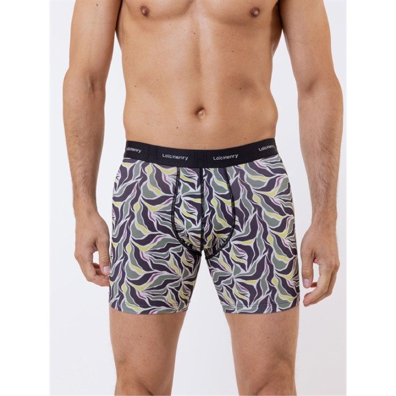 Boxer Loïc Henry ZEBRACOLOR - Lyocell Coton Rayures Zèbre Colorées