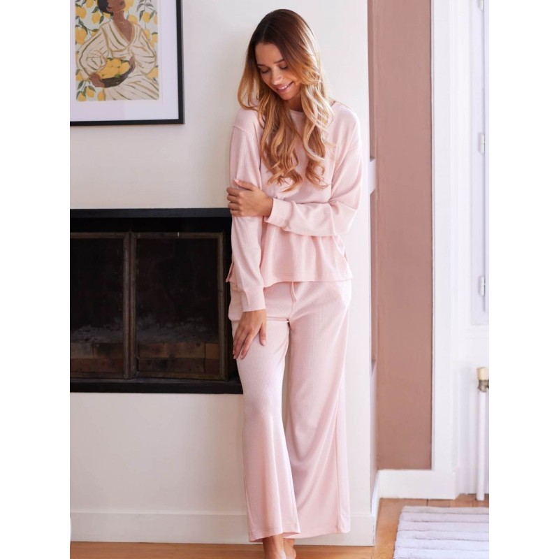 Haut de Pyjama Natty Pull - Coloris Poudre - Valège