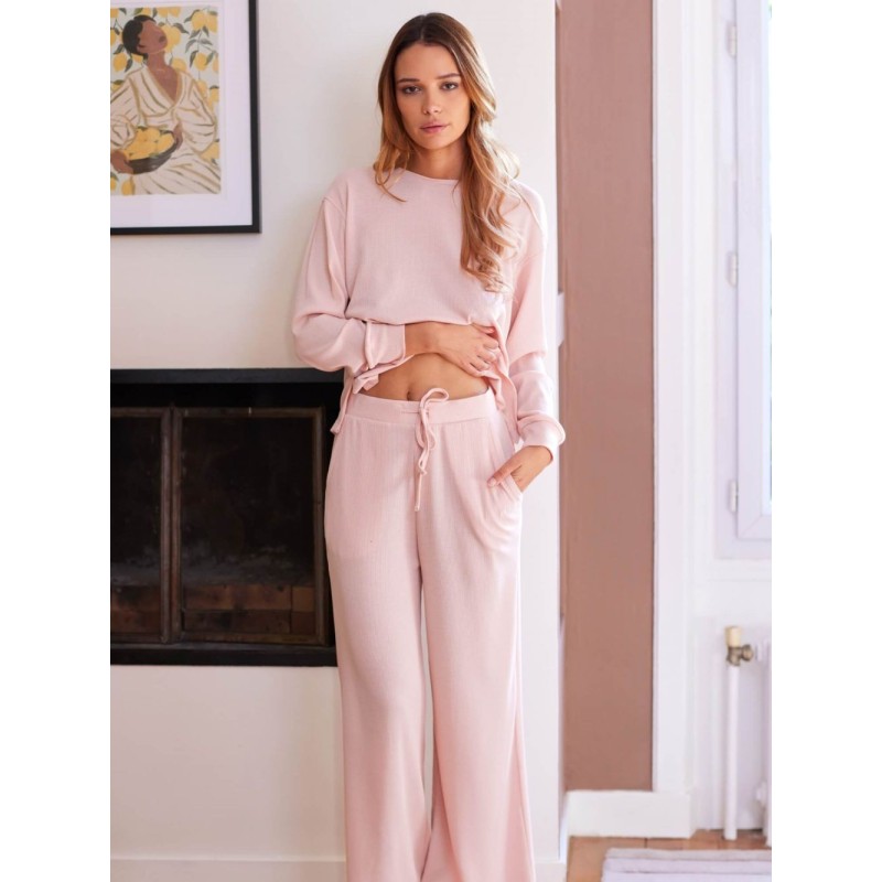 Bas de Pyjama Natty Pantalon - Coloris Poudre - Valège