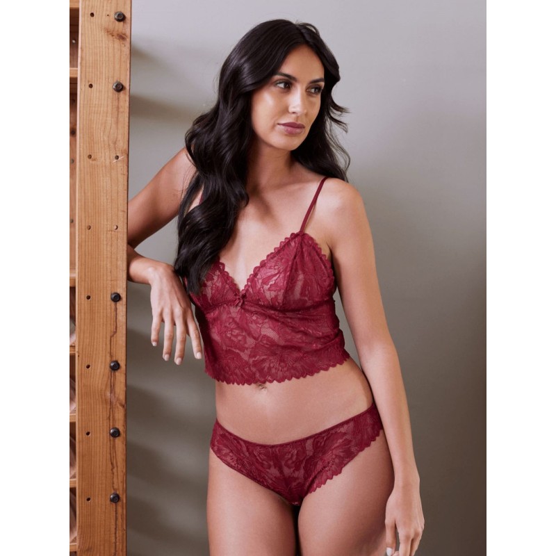 Culotte Sissi - Dentelle Bordeaux - Valège