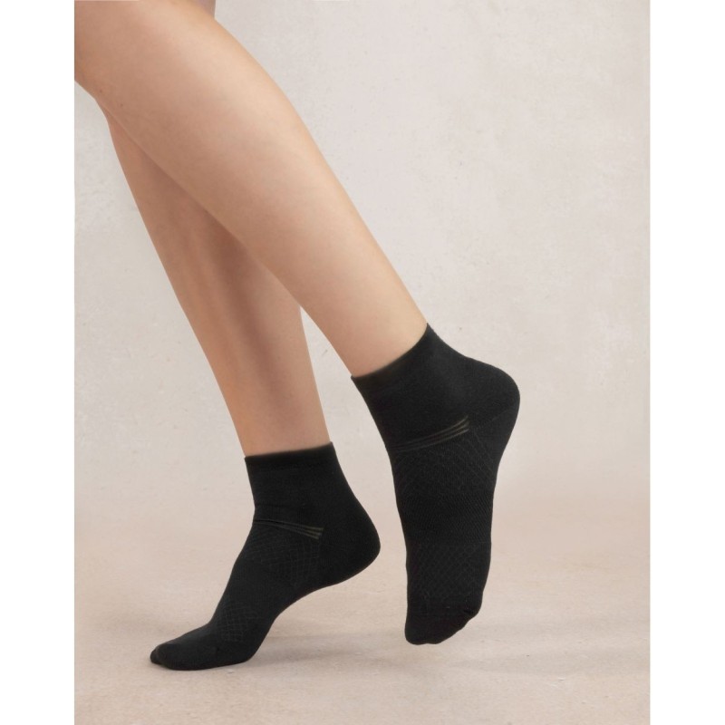 CHANGER IMAGE - Chaussettes courtes Dynamic – Femme – Bleuforêt
