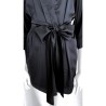 Kimono en satin doux – pêche ou noir – Élégance et confort pour toutes les occasions