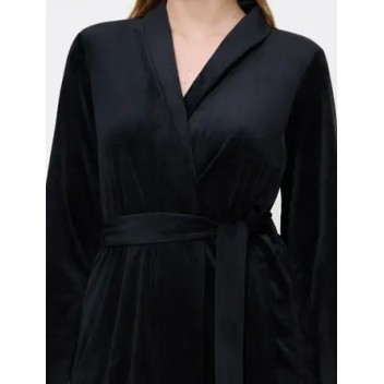 Veste Kimono Triumph Sensual Velour Noir