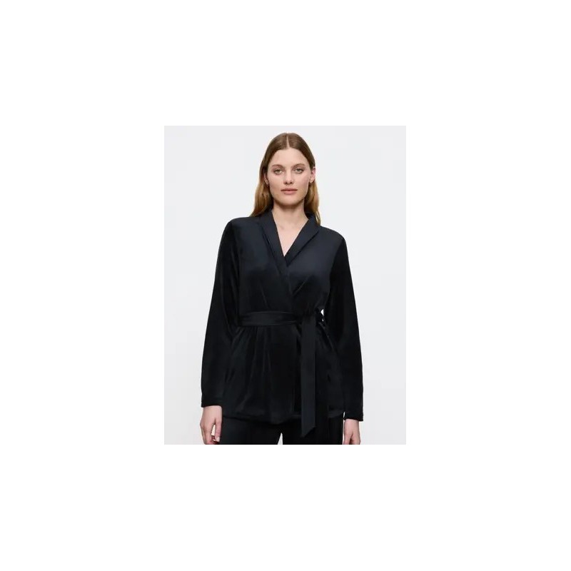Veste Kimono Triumph Sensual Velour Noir