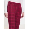 Pantalon Triumph Mix & Match Flanelle Rose à Carreaux