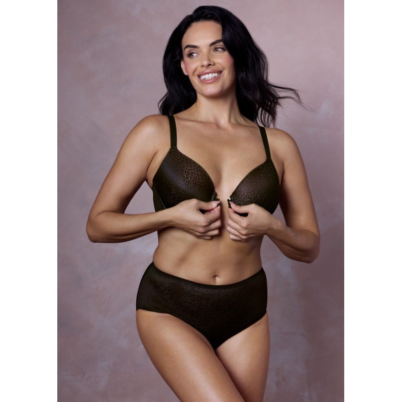 Slip Wacoal Beauté Appeal Noir et Rose | Taille Haute Sans Couture