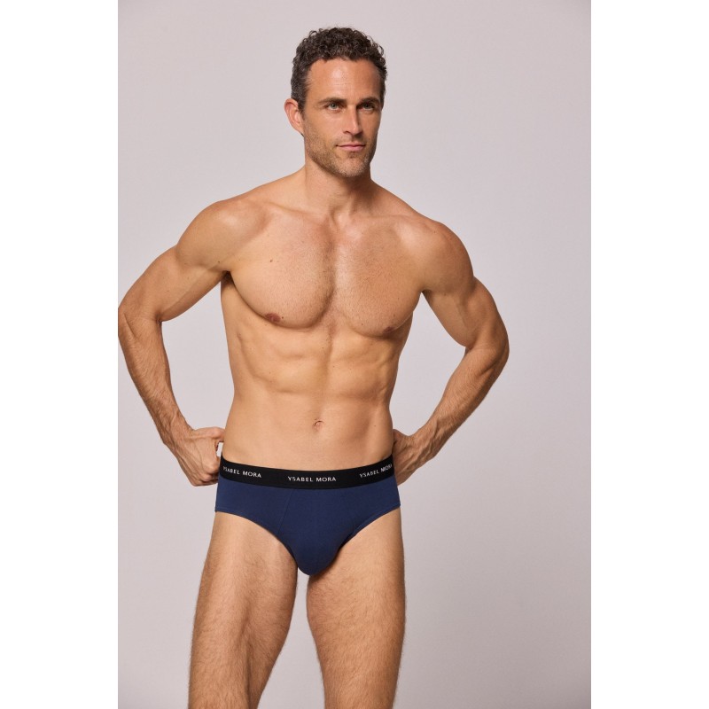 Pack 3 slips basiques unis homme