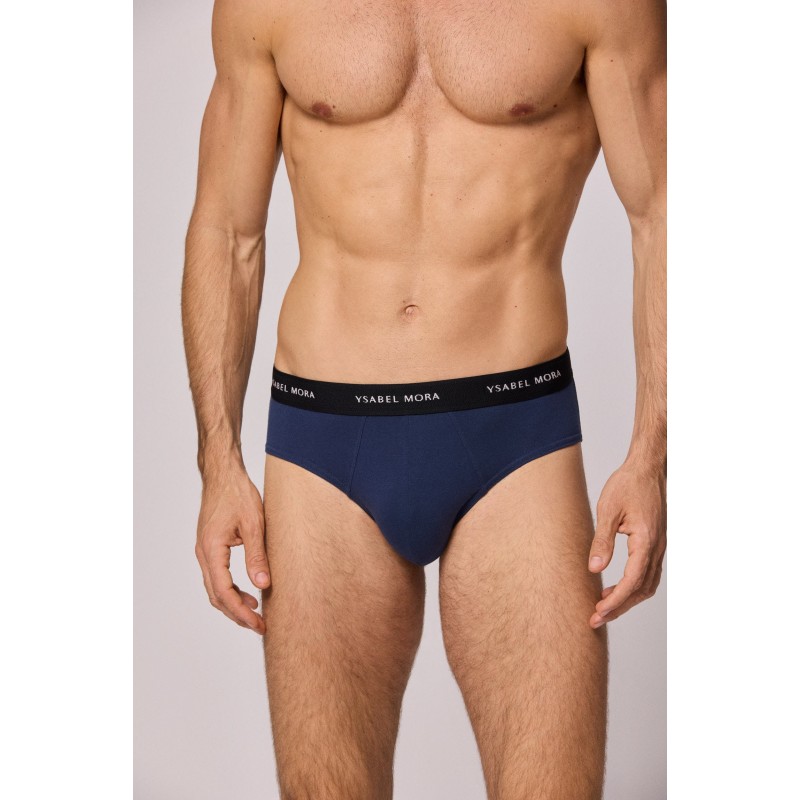 Pack 3 slips basiques unis homme