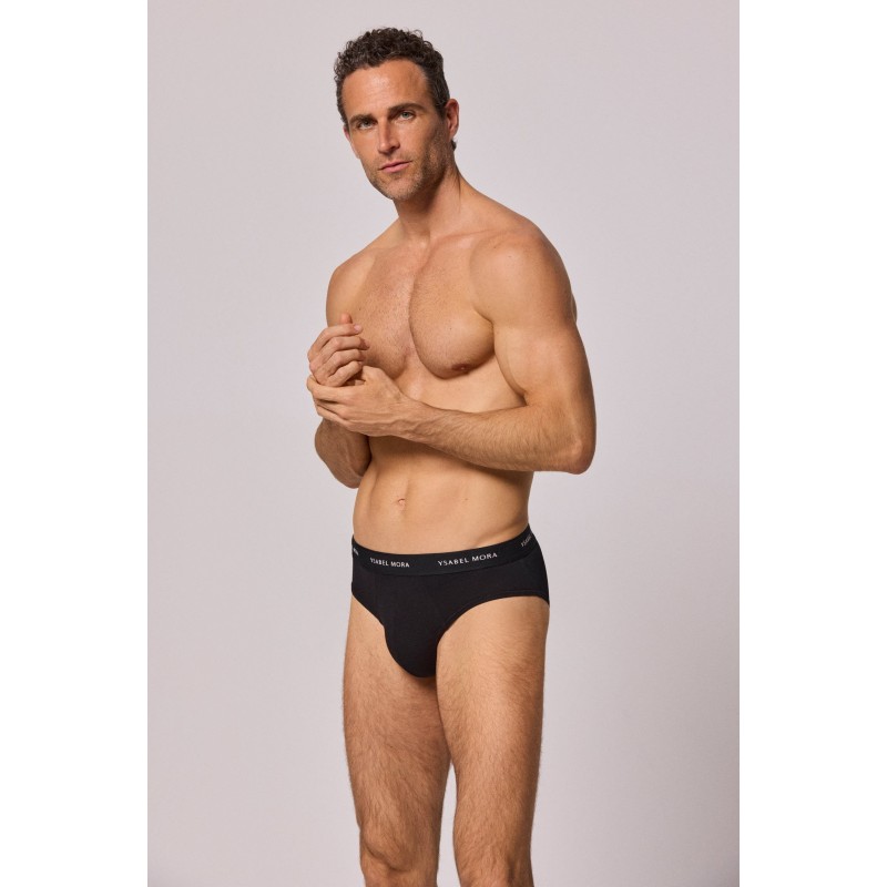 Pack 3 slips basiques unis homme