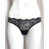 Culotte brésilienne dentelle noire Daphne – Lingerie féminine raffinée