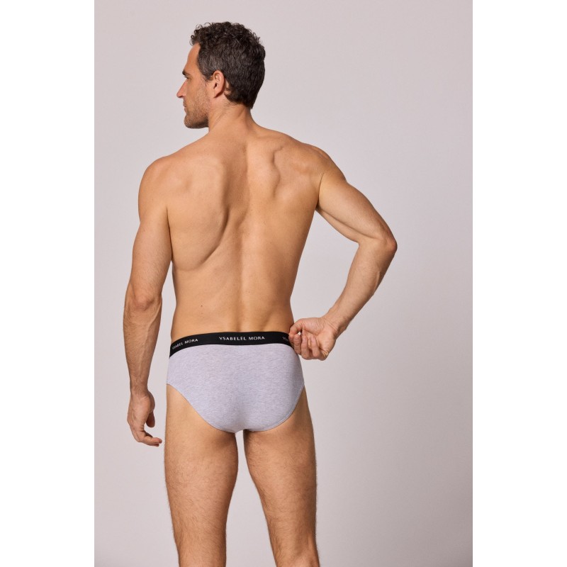 Pack 3 slips basiques unis homme