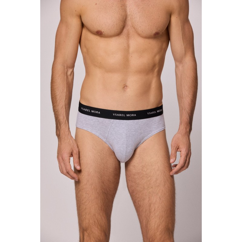 Pack 3 slips basiques unis homme