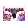 Culotte brésilienne dentelle noire Daphne – Lingerie féminine raffinée