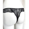 Culotte brésilienne dentelle noire Daphne – Lingerie féminine raffinée