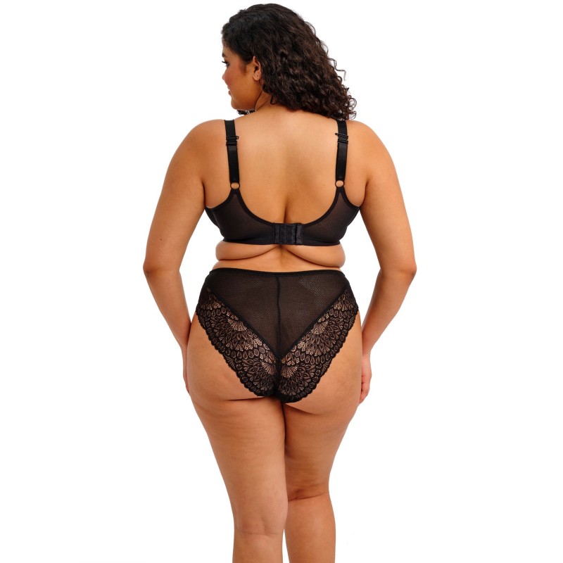 Slip noir en dentelle Elomi Tiernie