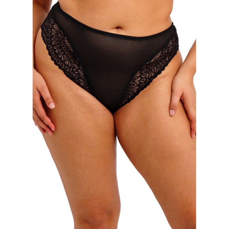 Slip noir en dentelle Elomi Tiernie
