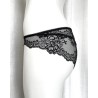 Slip Black Rose Precious dentelle noire et satin rose