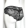 Slip Black Rose Precious dentelle noire et satin rose