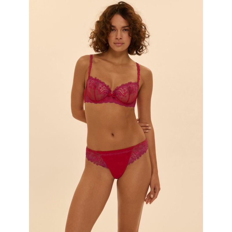 Tanga Rouge Rainbow – Simone Pérèle (ligne Wish)